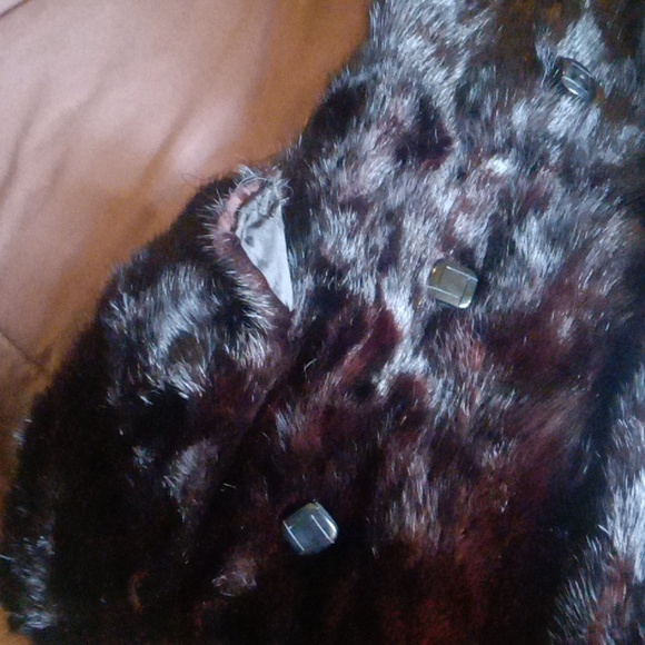 Vintage Dark Fur Coat - Picture 11 of 12